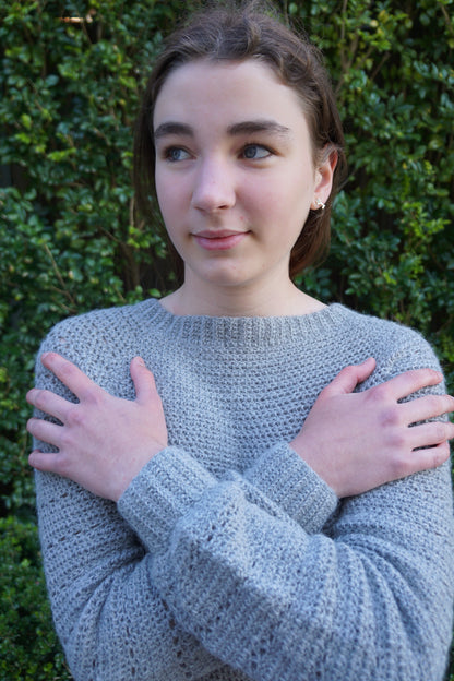 Cobblestone Sweater Dress Crochet Pattern by Zara Powter