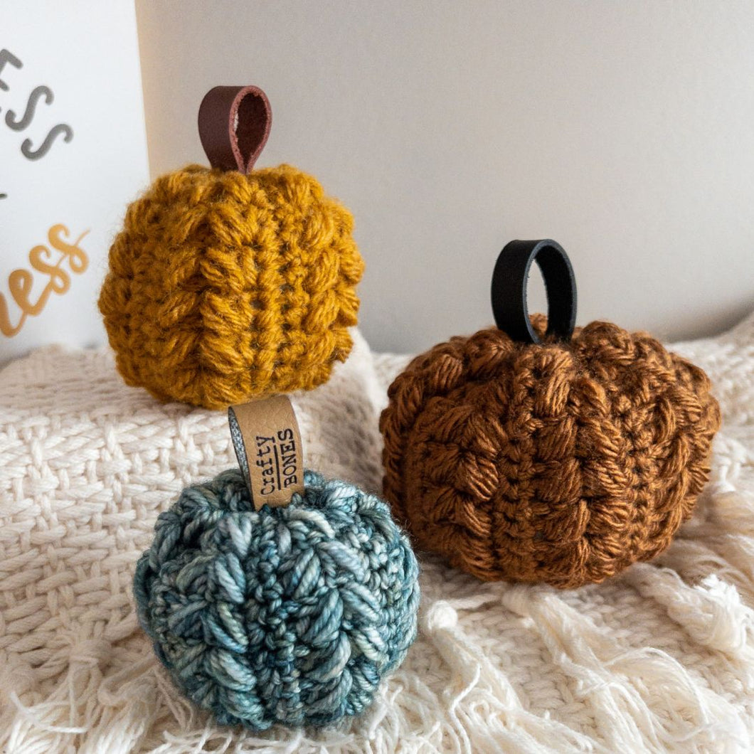 Darling Pumpkins PDF Crochet Pattern by Leanna Haughian