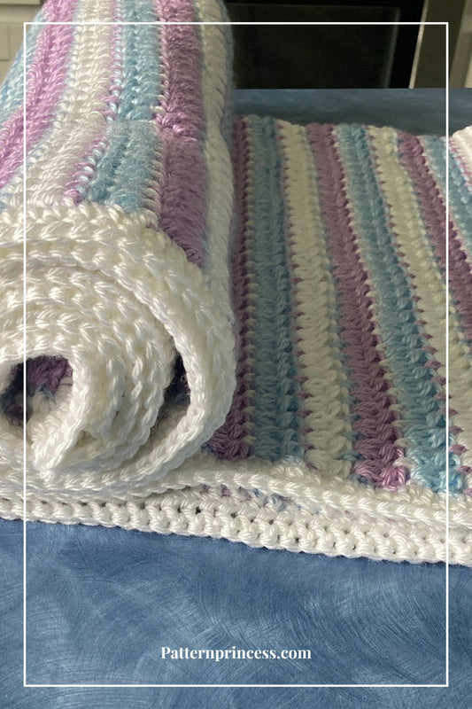 Easy Crochet Blanket Pattern Beautiful Stripes by Victoria Pietz