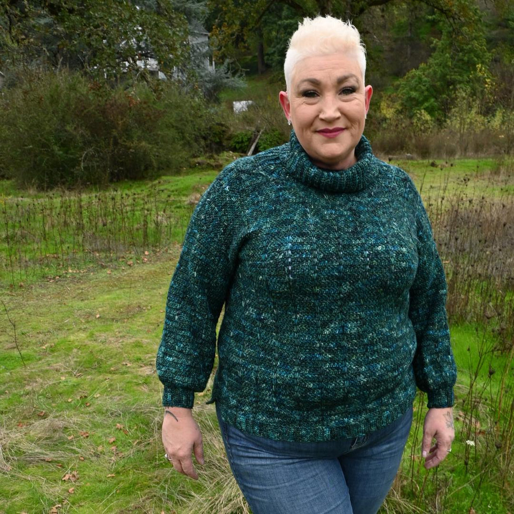 Forest Walk Pullover Crochet Pattern PDF by Cassie Reed-Chavez
