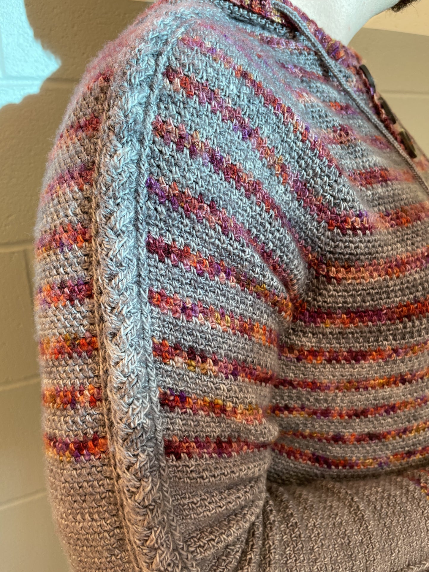 Autumn Storm Hoodie Crochet Pattern by Kelly Baum-Sehon