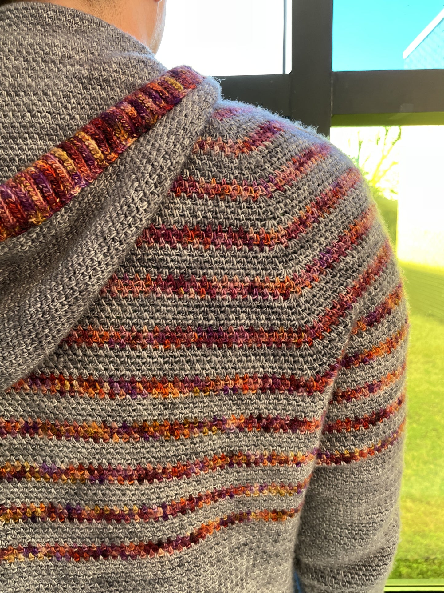 Autumn Storm Hoodie Crochet Pattern by Kelly Baum-Sehon