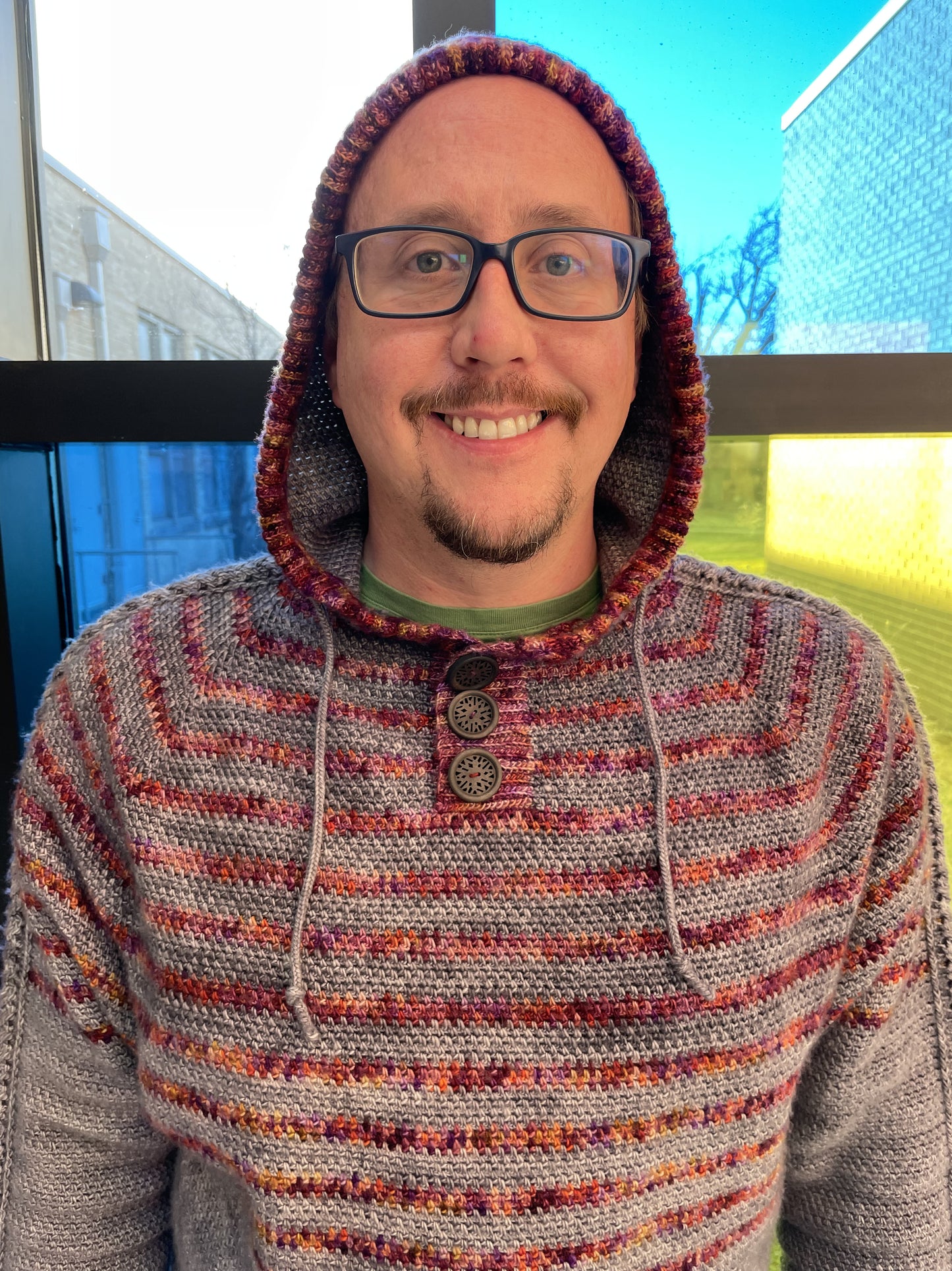 Autumn Storm Hoodie Crochet Pattern by Kelly Baum-Sehon