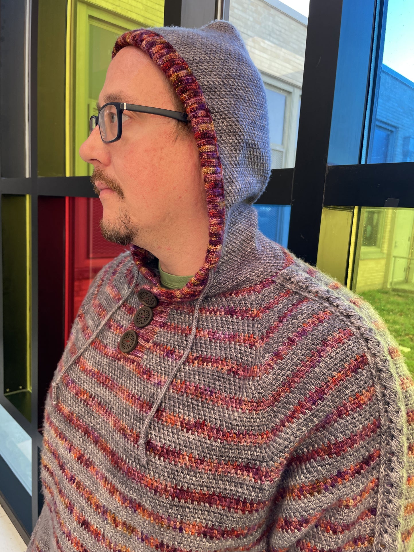 Autumn Storm Hoodie Crochet Pattern by Kelly Baum-Sehon