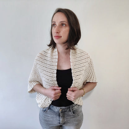 Iris Cocoon Shrug Crochet Pattern by Agat Rottman