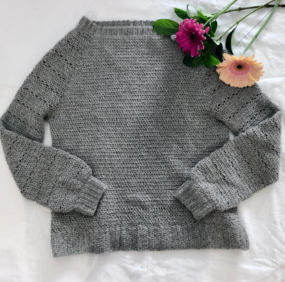 Cobblestone Sweater Dress Crochet Pattern by Zara Powter