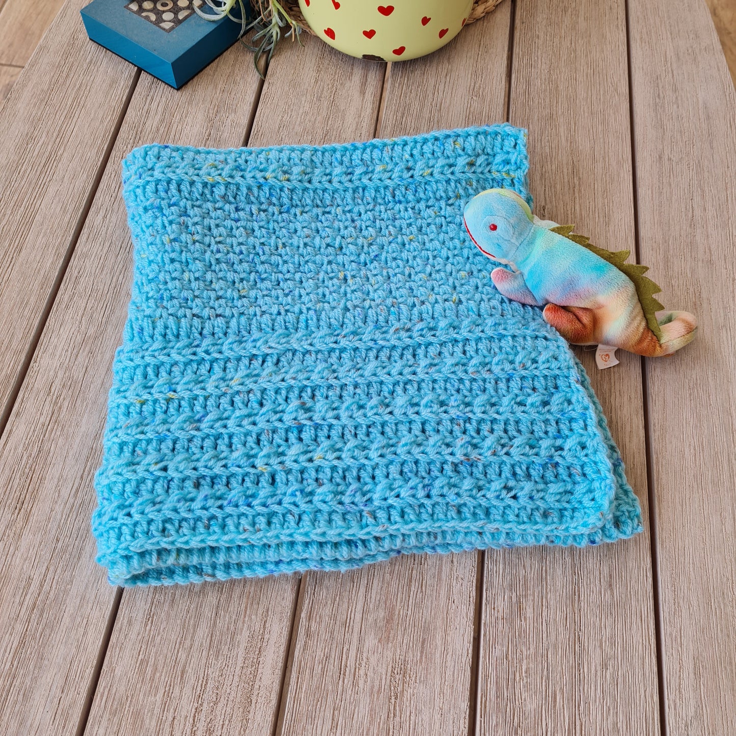 Happy Cuddles Baby Blanket Crochet Pattern by Sandra Regev