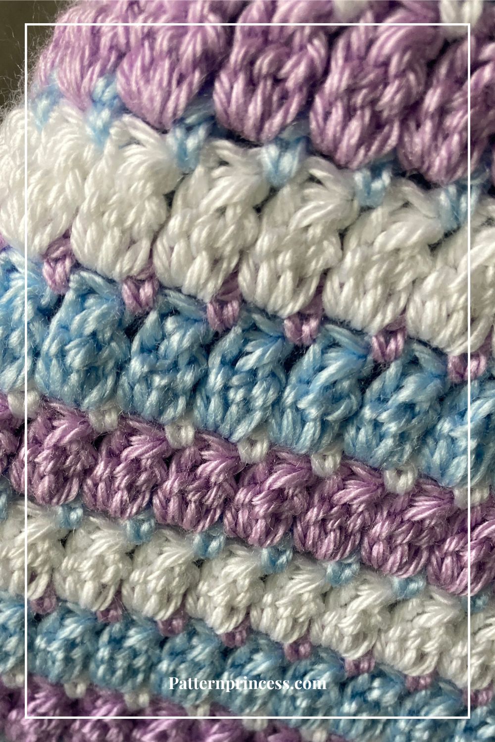 Easy Crochet Blanket Pattern Beautiful Stripes by Victoria Pietz