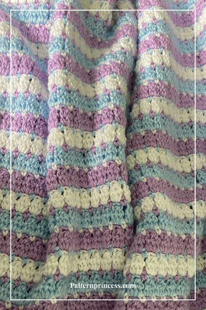 Easy Crochet Blanket Pattern Beautiful Stripes by Victoria Pietz