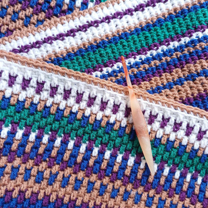 Pebbly Hues Temperature Scarf Crochet Pattern by Rashami Sarode