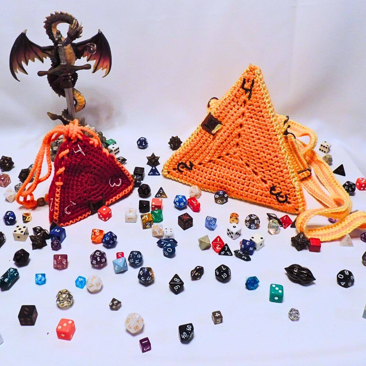 Bag of Holding: RPG Dice-Shaped Bags Crochet Pattern Set By Jessie At Home