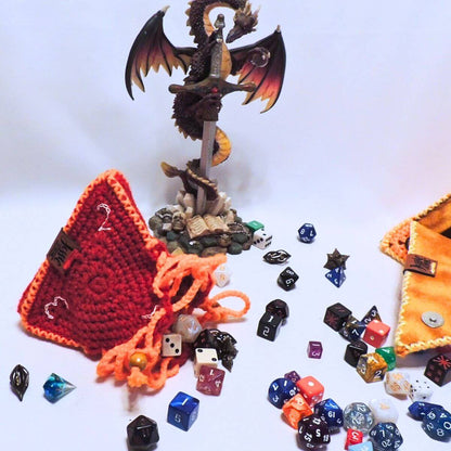 RPG D4 Dice Bag or Shoulder Bag Crochet Pattern By Jessie At Home