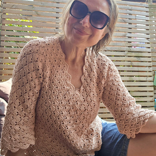 Seasalt Crochet Top Pattern by Kat Witherall