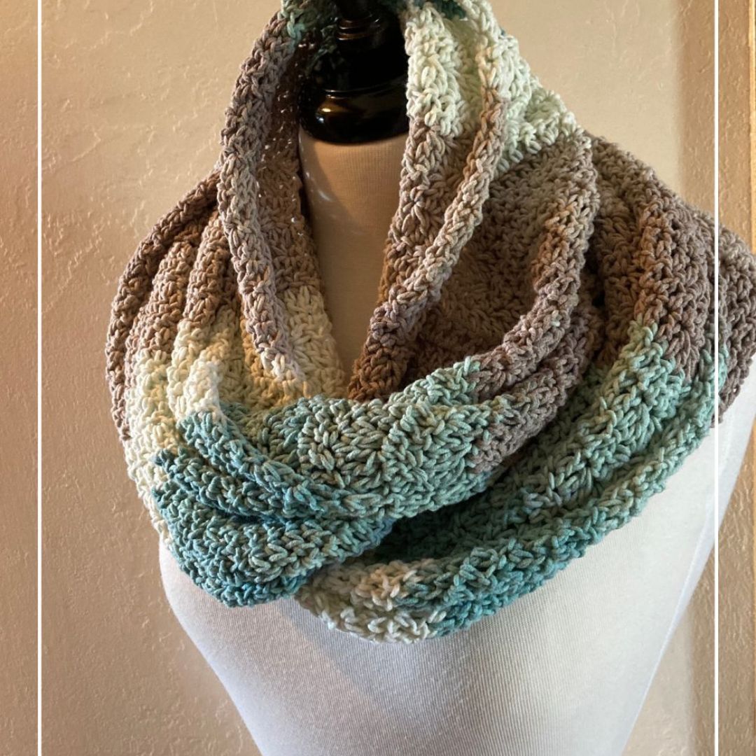 Easy Crochet Snood Infinity Scarf Crochet Pattern by Victoria Pietz