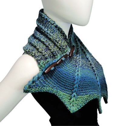 Dragon Wing Cowl Knit Pattern PDF by Jessie At Home