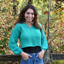 Load image into Gallery viewer, Tranquility Tunisian Pullover Crochet Pattern PDF by Smitha Crasta
