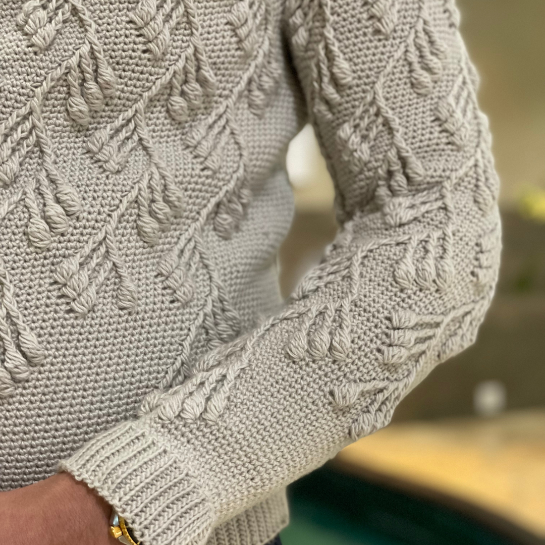 Vinland Pullover Crochet Pattern by Kelly Baum-Sehon