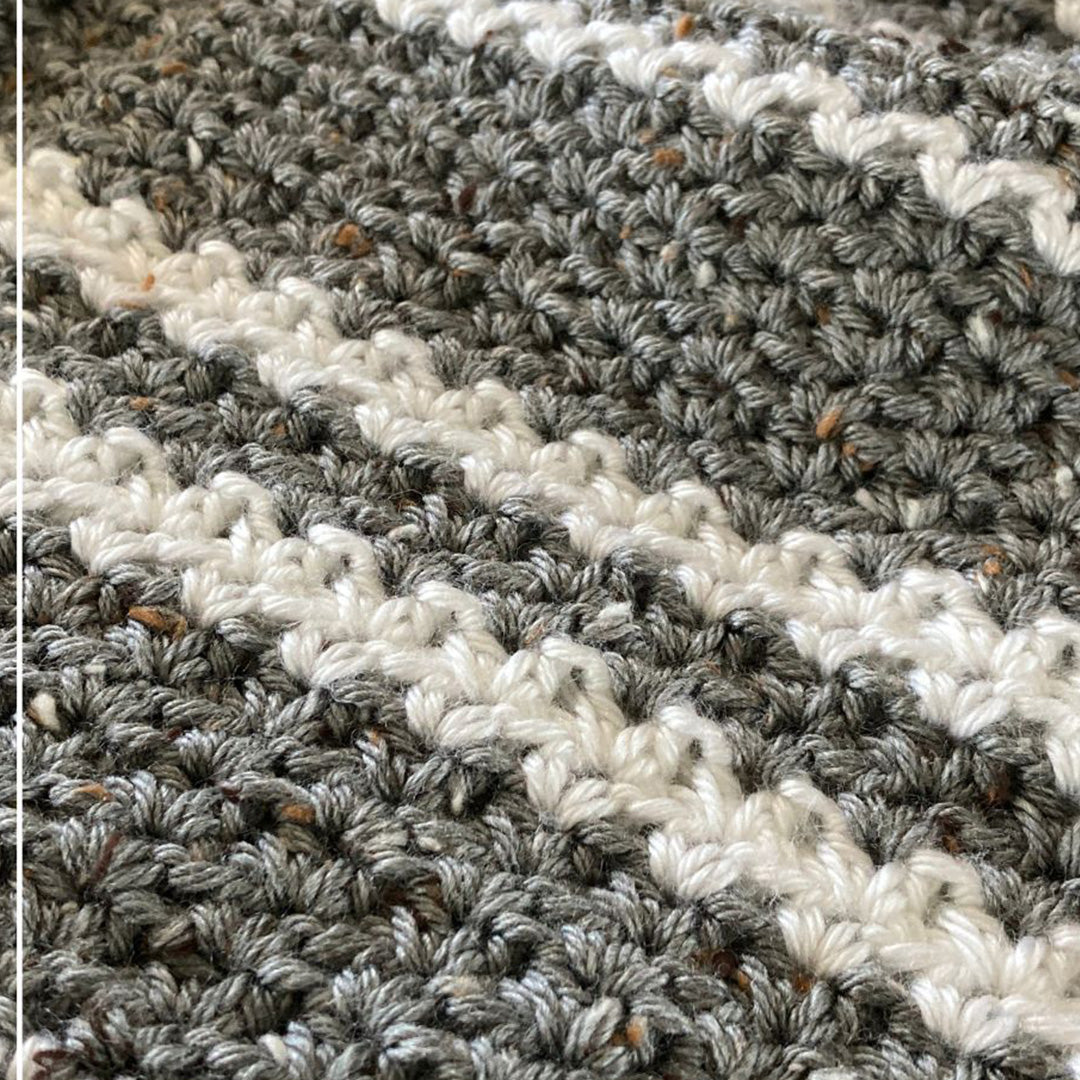 Cozy Man Cave Throw Crochet V-Stitch Blanket Crochet Pattern by Pattern Princess