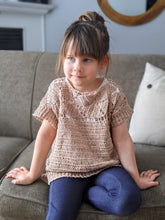 Load image into Gallery viewer, Riviera Tee Child Sizes PDF Crochet Pattern by Pam Stark

