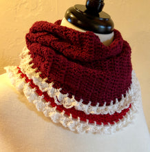 Load image into Gallery viewer, Mrs. Claus Shawl PDF Easy Crochet Pattern by Victoria Pietz
