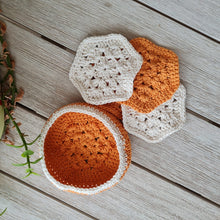 Load image into Gallery viewer, Hexa Coasters and box PDF Crochet Pattern by Sandra Regev
