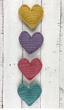 Load image into Gallery viewer, Valentine Hearts Crochet Garland Crochet Pattern by Nikki McMahon

