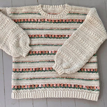 Load image into Gallery viewer, Roses on Repeat Sweater Crochet PDF Pattern by Mary Beth Cryan
