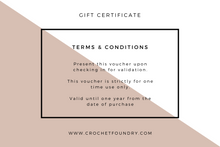 Load image into Gallery viewer, Gift Certificate
