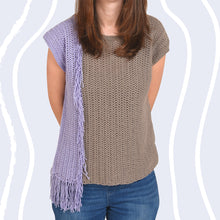 Load image into Gallery viewer, Never Enough Fringe Tee PDF Crochet Pattern by Mary Beth Cryan
