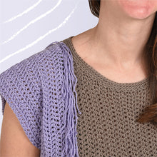 Load image into Gallery viewer, Never Enough Fringe Tee PDF Crochet Pattern by Mary Beth Cryan
