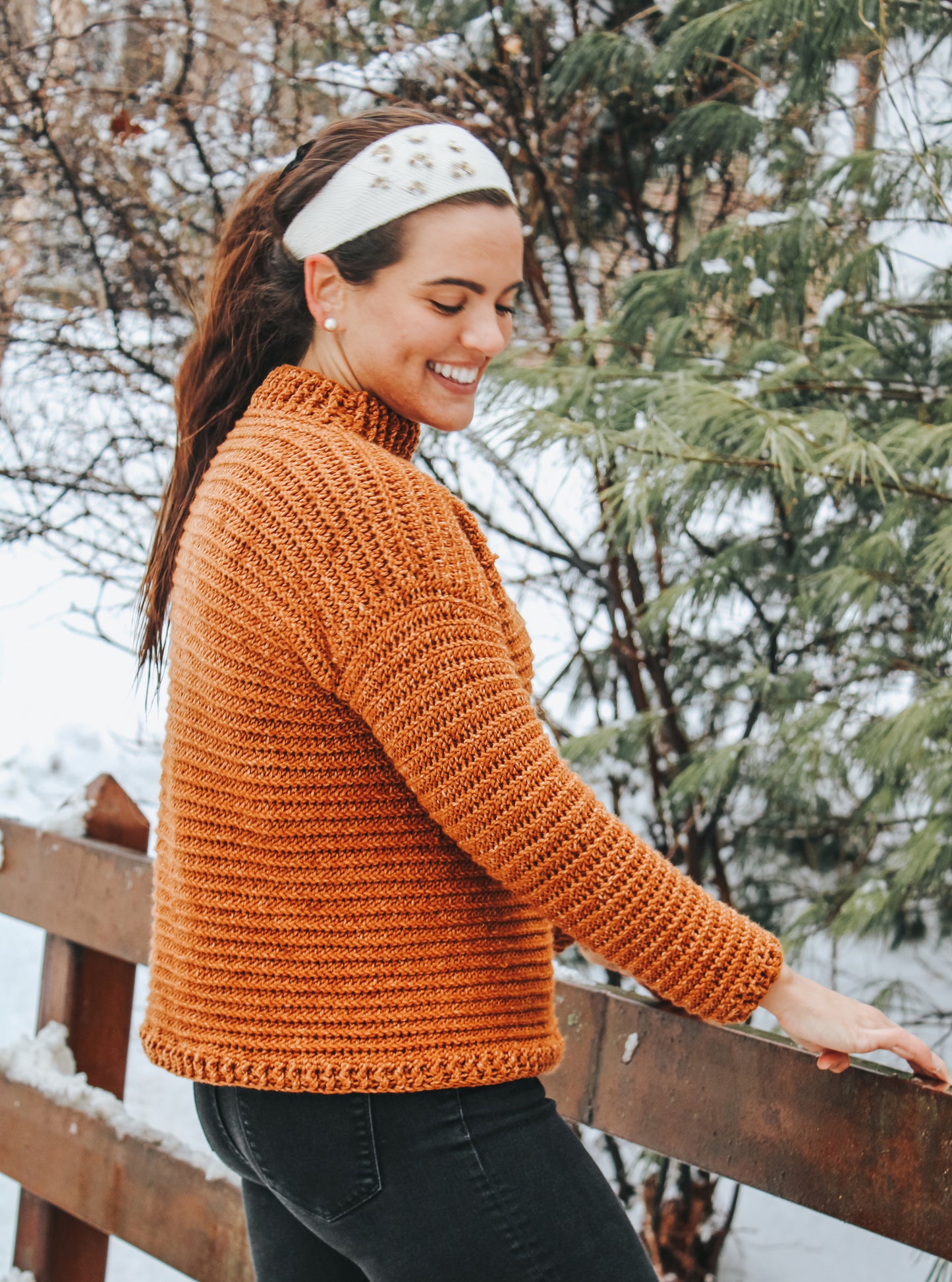 Snow Day Sweater Crochet PDF Pattern by Jessica Brandt Herr