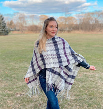 Load image into Gallery viewer, Spring Plaid Poncho Crochet PDF Pattern by Nikki McMahon
