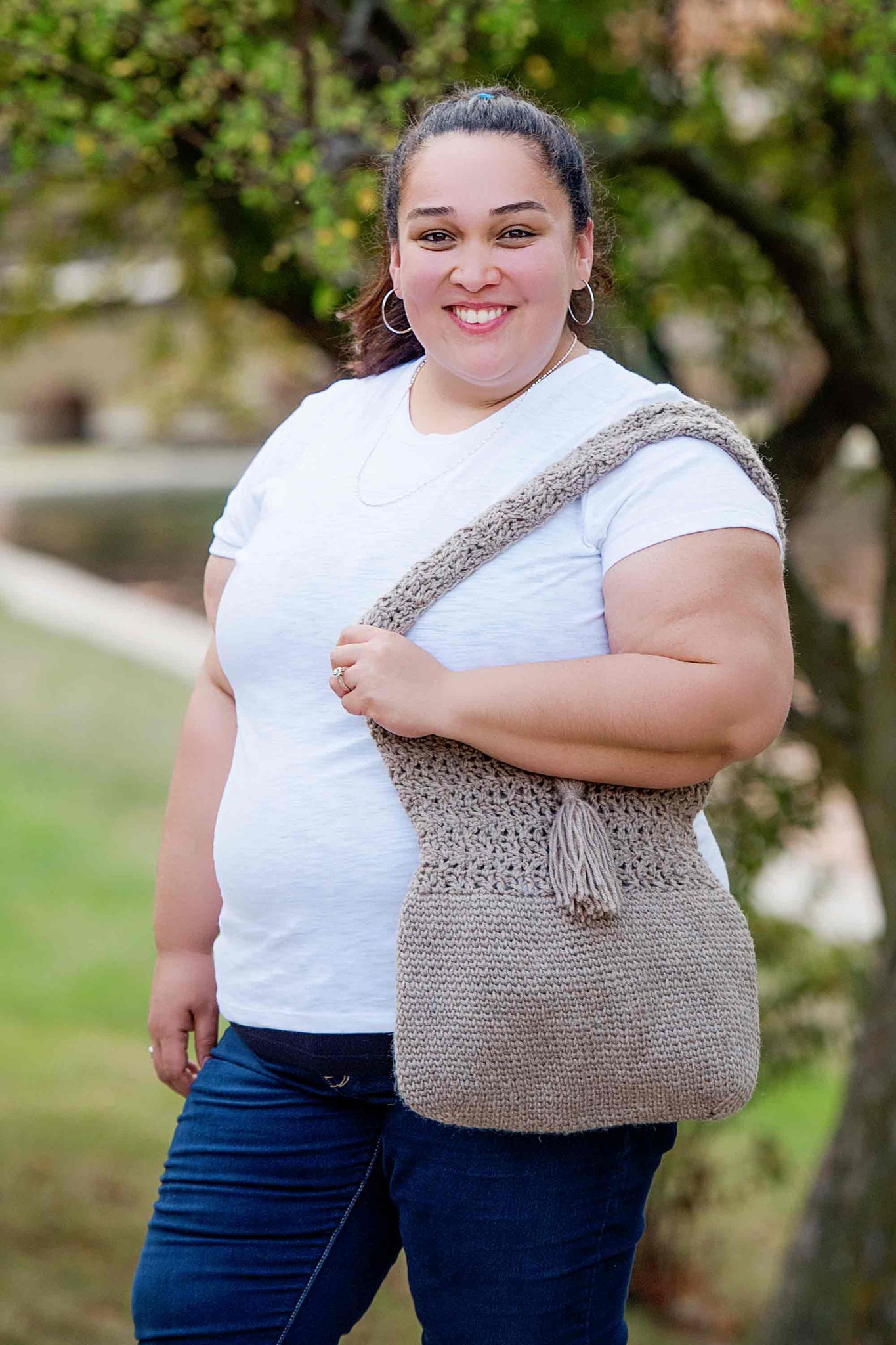 Boho Crochet Duffle Bag pattern by Cate Field