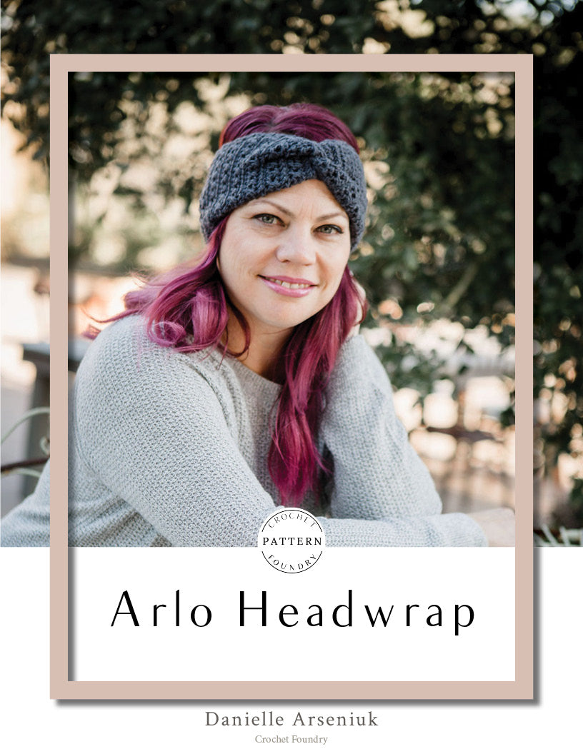 Arlo Headwrap Crochet PDF Pattern by Danielle Arseniuk