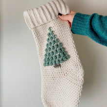 Load image into Gallery viewer, Bobble Christmas Tree Stocking Crochet PDF Pattern by Nikki McMahon
