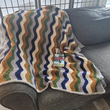 Load image into Gallery viewer, Boreal Throw PDF Crochet Pattern by Julie Desjardins
