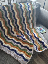 Load image into Gallery viewer, Boreal Throw PDF Crochet Pattern by Julie Desjardins
