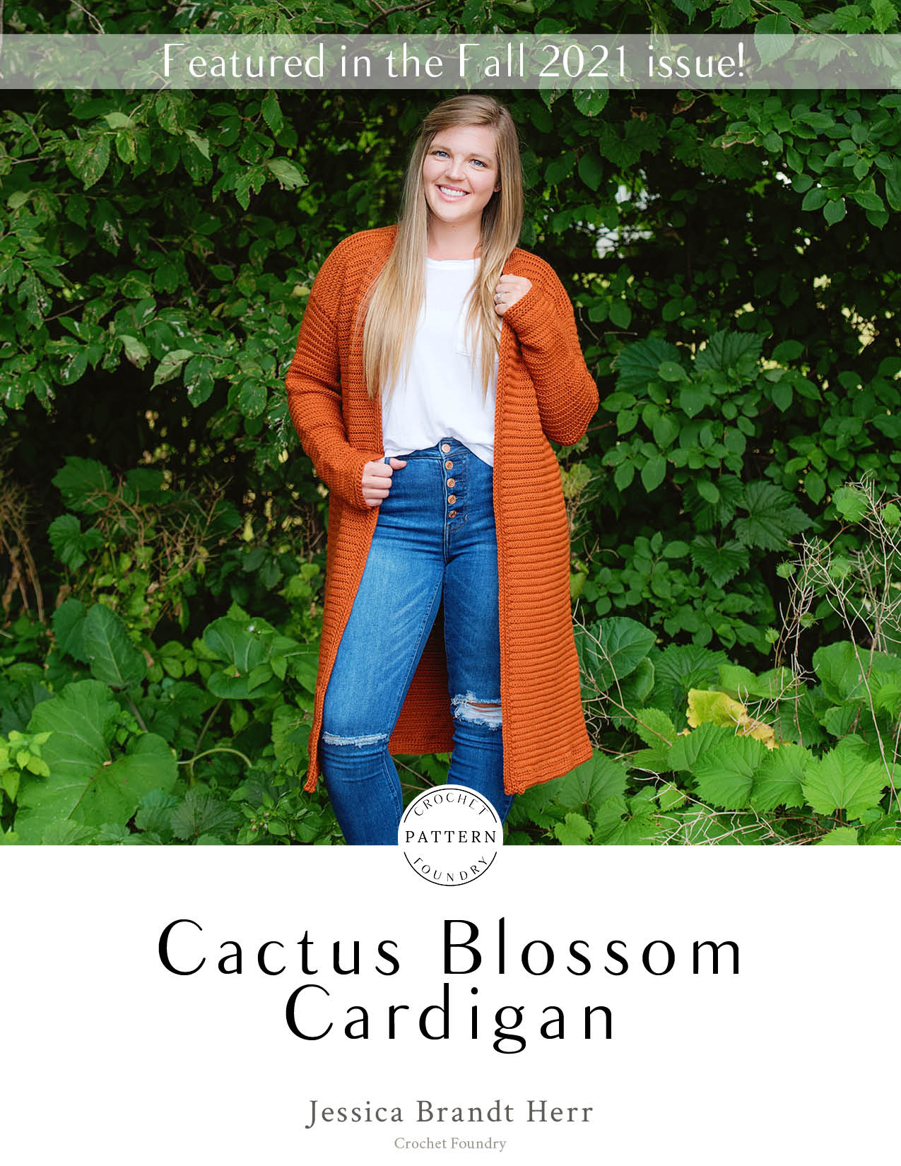 Cactus Blossom Cardigan Crochet PDF Pattern by Jessica Brandt Herr