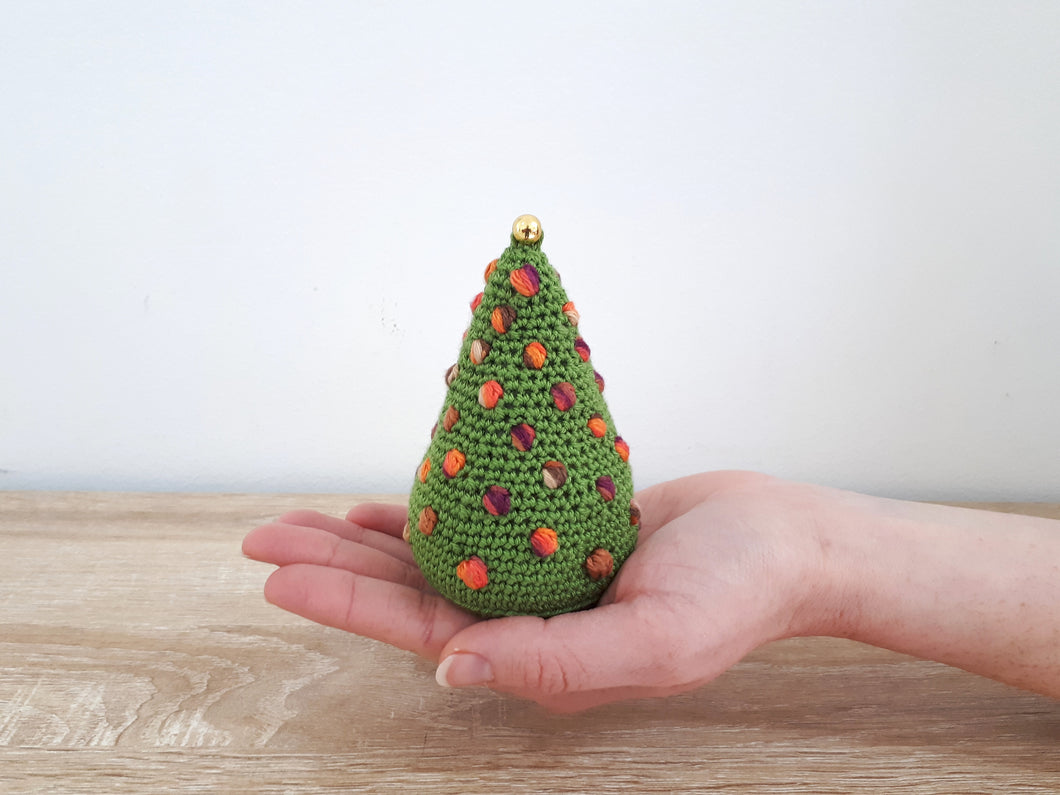 Bobbles Christmas Tree Ornament Crochet PDF Pattern by Agat Rottman