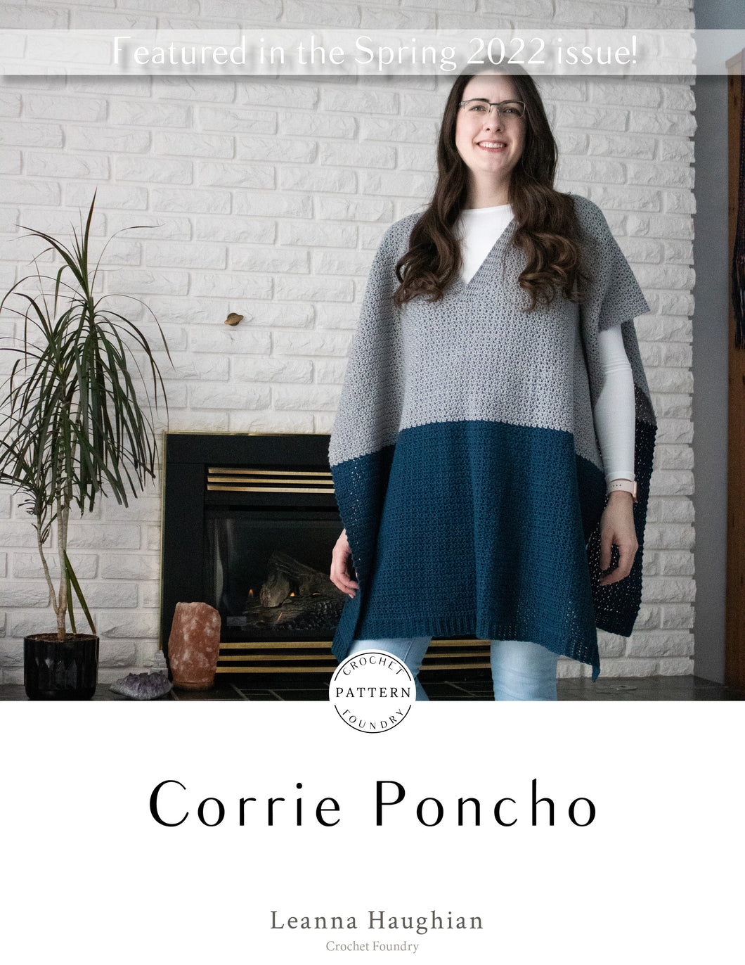 Corrie Poncho PDF Crochet Pattern by Leanna Haughian