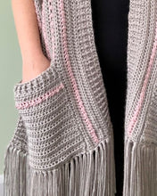 Load image into Gallery viewer, Perfect Pairs Pocket Shawl PDF Crochet Pattern by Fiona Field
