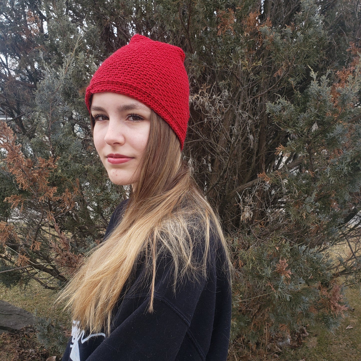 Crossed Seams Hat Crochet by Julie Desjardins