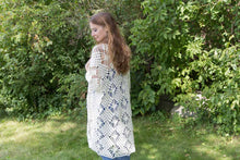 Load image into Gallery viewer, Crystalized Boho Cardigan Crochet PDF Pattern by Crystal Bucholz
