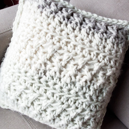 Earl Grey Accent Pillow Crochet Pattern by Siobhan Kelley