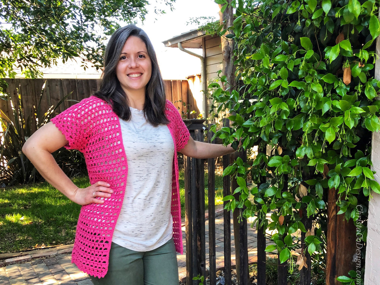 Elba Cardigan Crochet Pattern by Crystal Marin