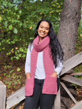 Load image into Gallery viewer, Foxtail Pocket Shawl PDF Crochet Pattern by Gabrielle Atilano
