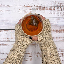 Load image into Gallery viewer, Galloway Fingerless Gloves Crochet PDF Pattern by Ashley Edmonds

