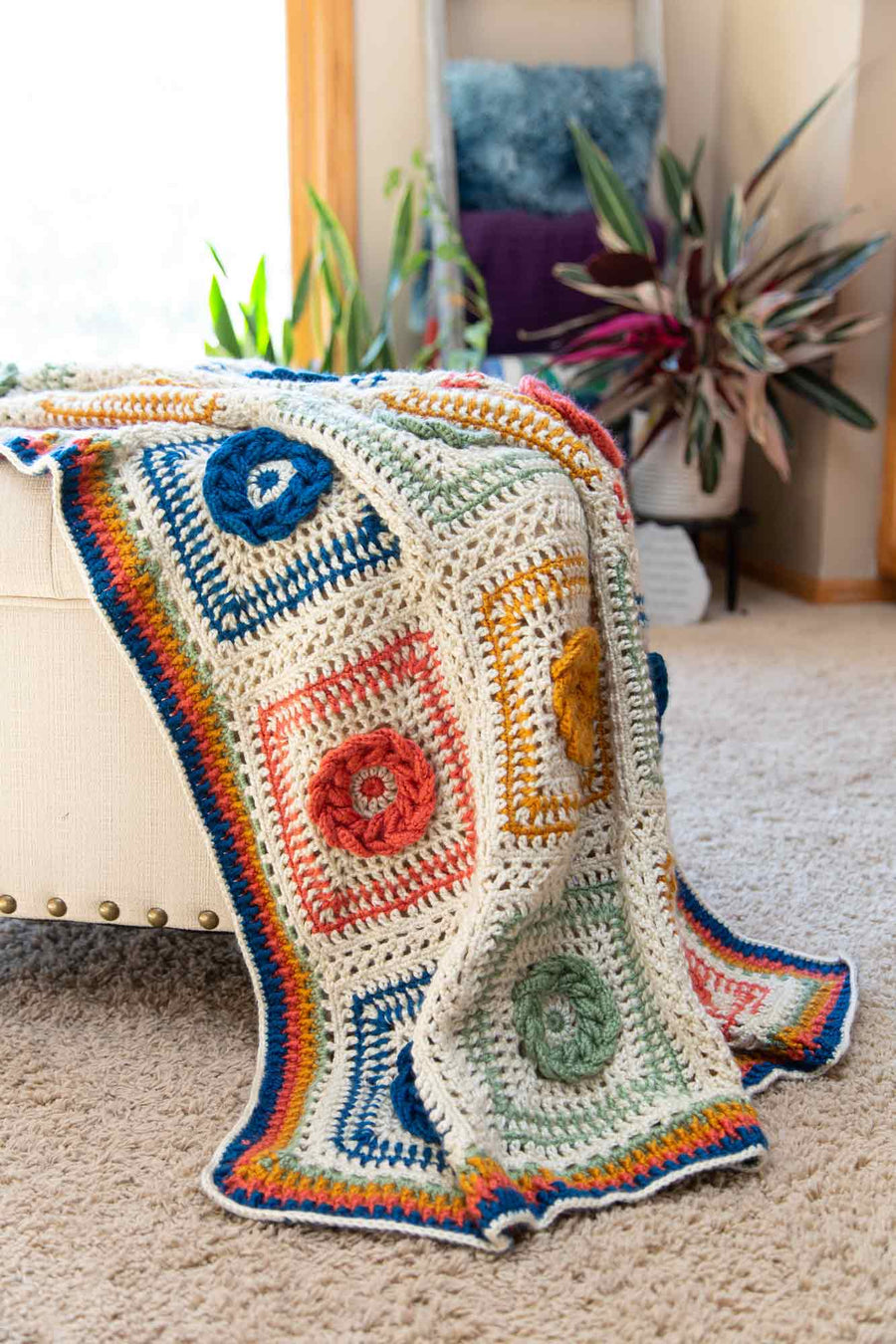 Teza Throw Blanket PDF Crochet Pattern by Jonah Larson Crochet Foundry
