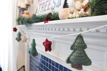 Load image into Gallery viewer, Christmas Tree and Star Garland Crochet PDF Pattern by Nikki McMahon

