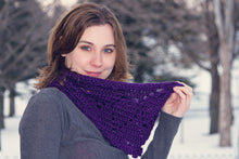 Load image into Gallery viewer, Veiled Hearts Cowl Crochet Pattern by Crystal Bucholz
